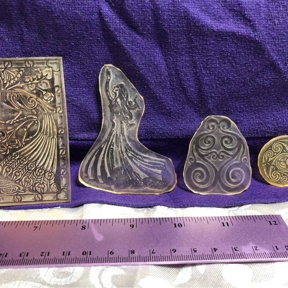 25+ Brand New Rubber Stamps Unmounted 4 Sticky Stamp Mount Sheets Kit Set - Picture 3 of 16